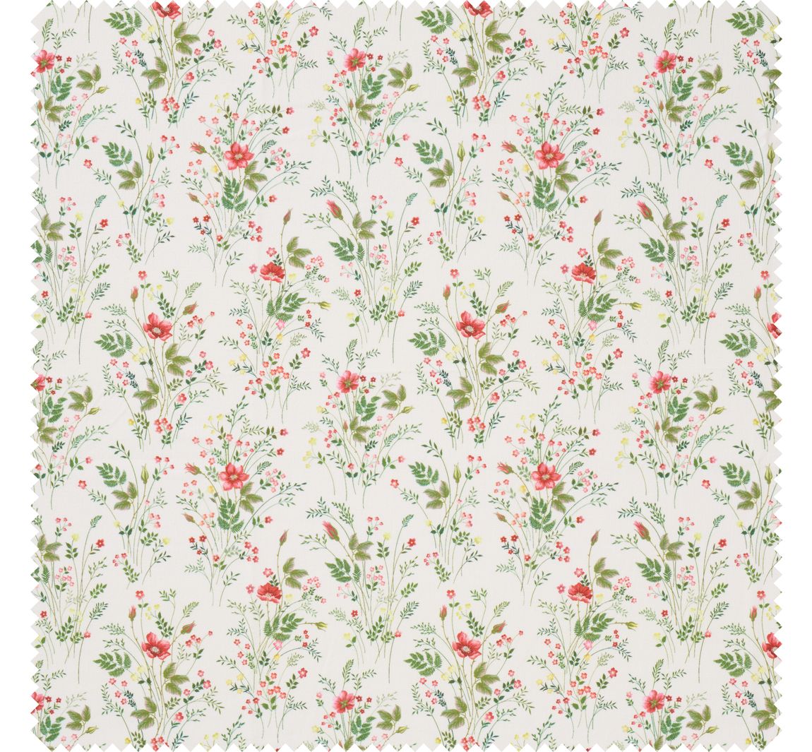 Westfalenstoffe Baumwoll-Stoff Florenz 'Farn mit Blumen'