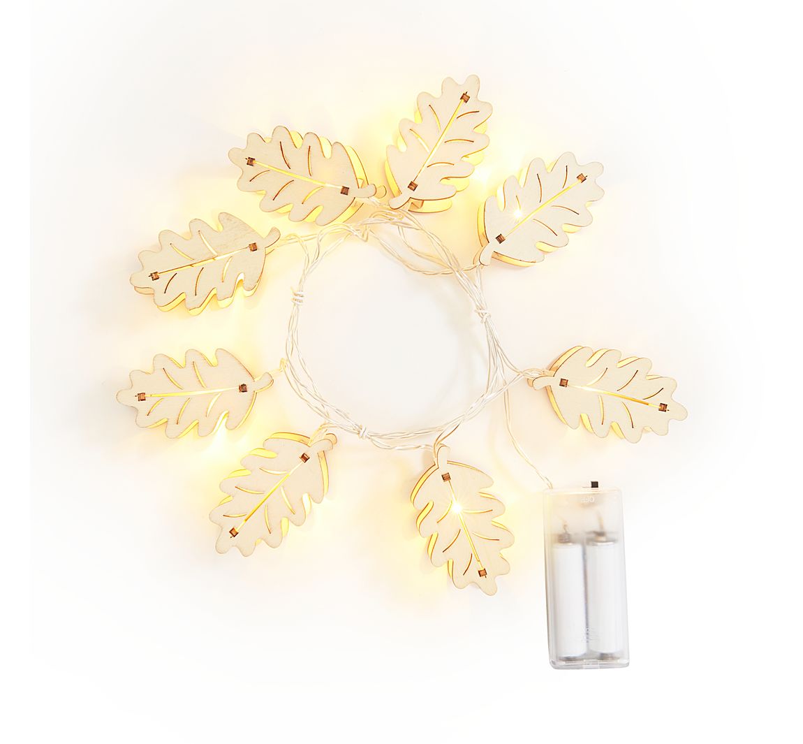 VBS Lichterkette 'Eichelblätter'