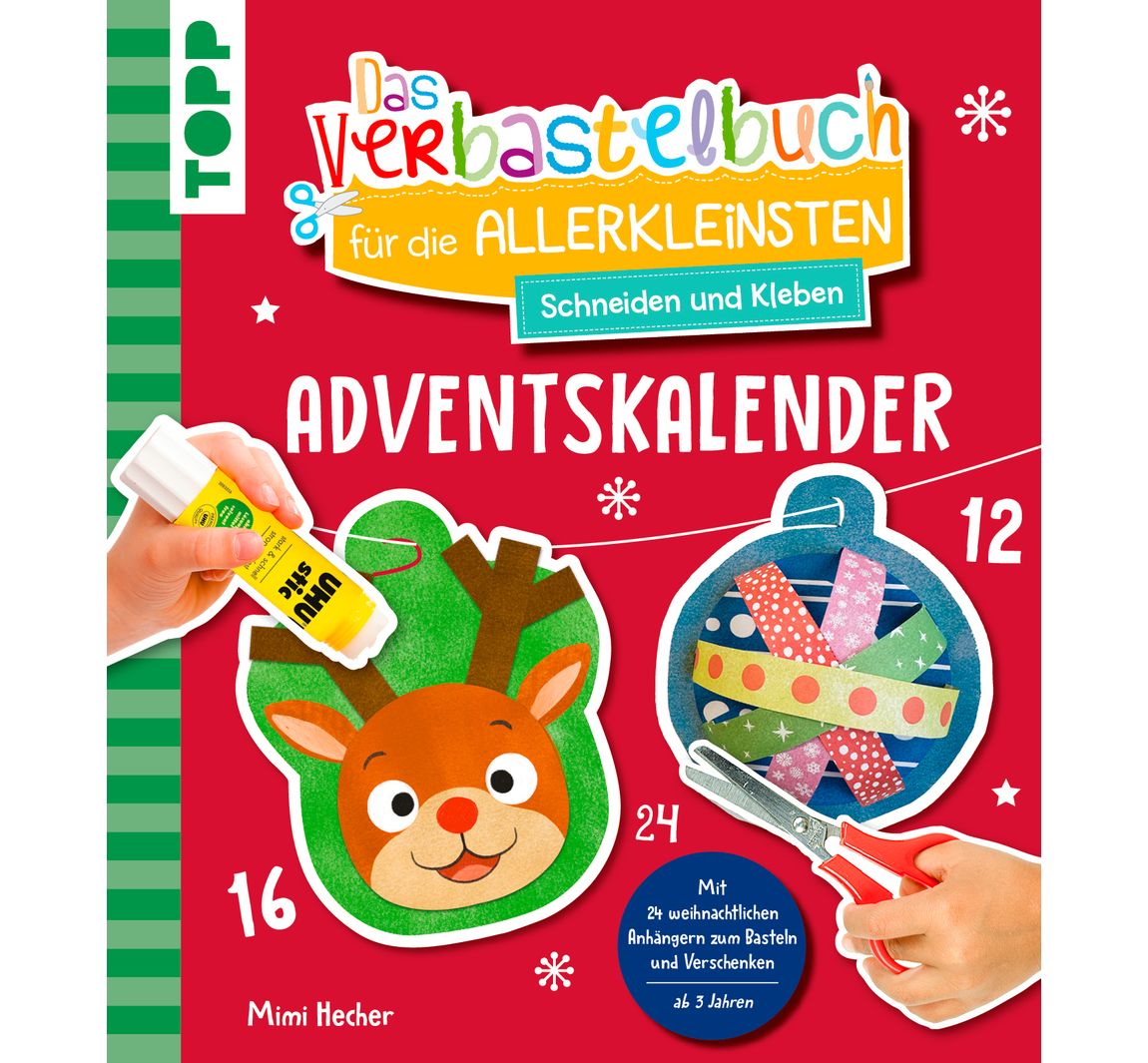 Adventskalender 'Verbastelbuch für die Allerkleinsten -Weihnachtskugeln'