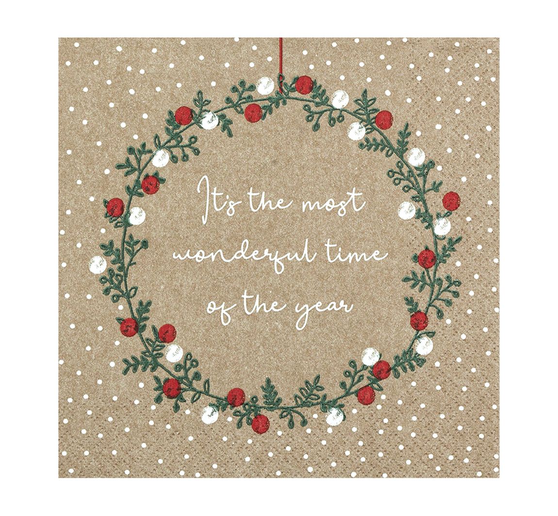 Serviette 'Wonderful Time'