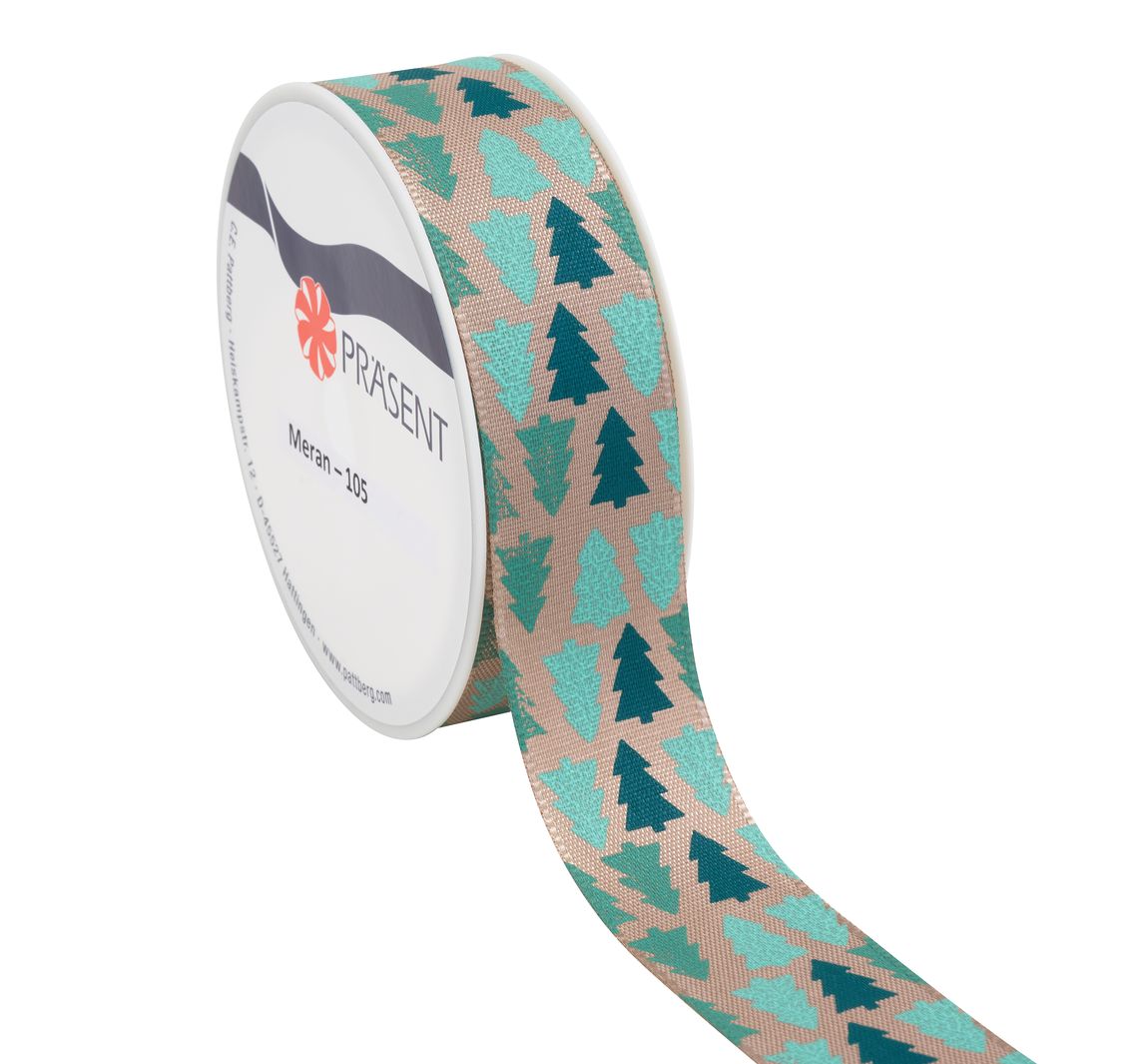 Taftband 'Tannenbäume'