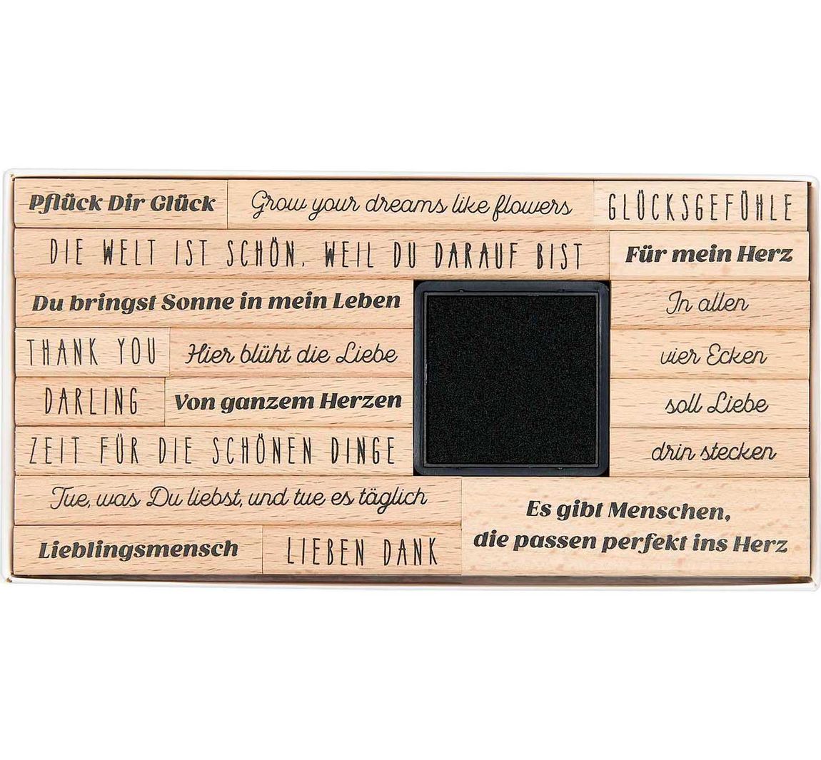 XL Stempel-Set 'Poesiealbum'
