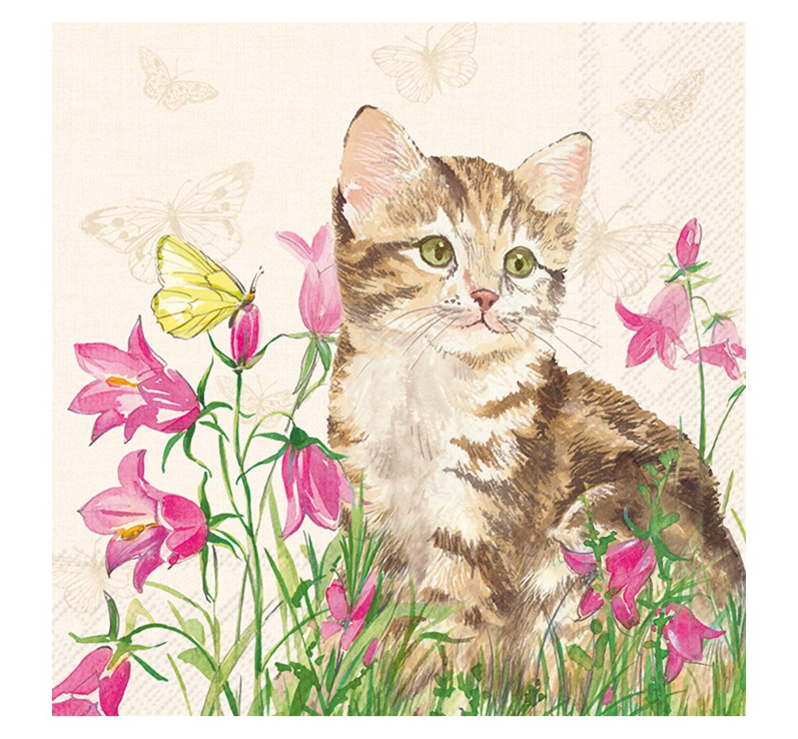 Serviette 'Katze Minka'