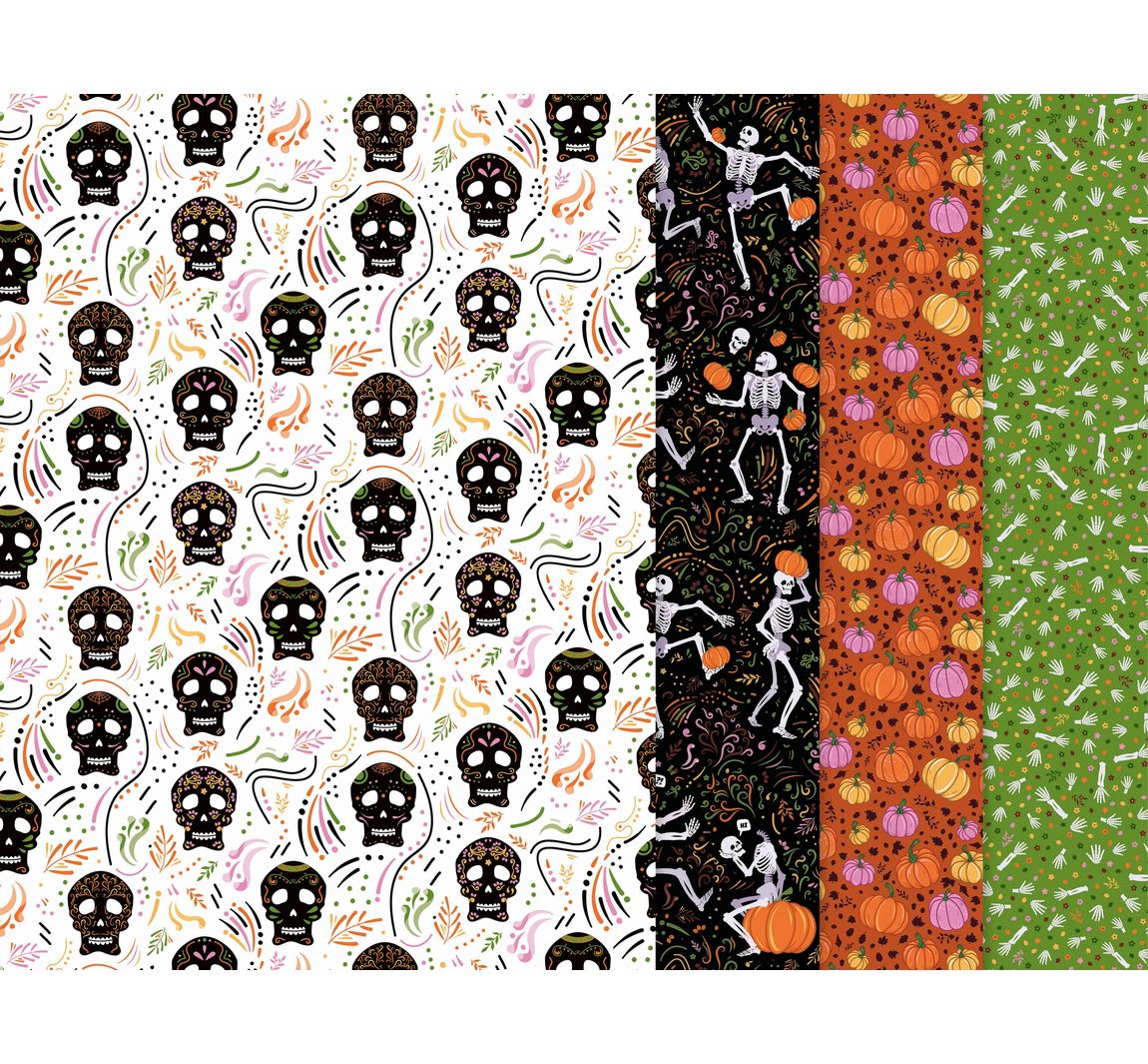 Décopatch Pocket Hot-Foil Collection Mix and Patch 'Halloween Skelette'