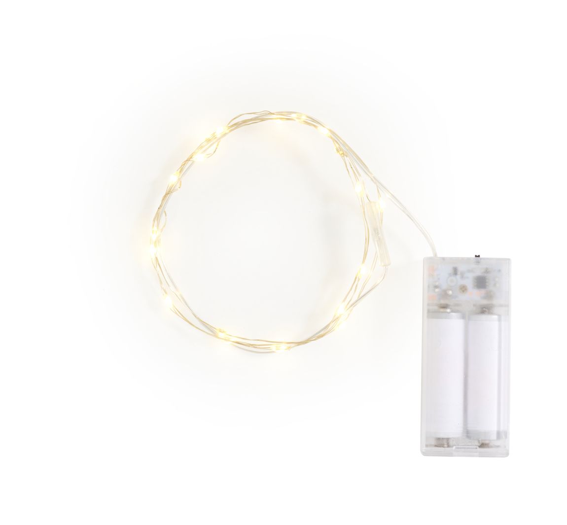 Micro LED Lichterkette 'Blinkend' mit Timer 6/18 Std., 20 LEDs