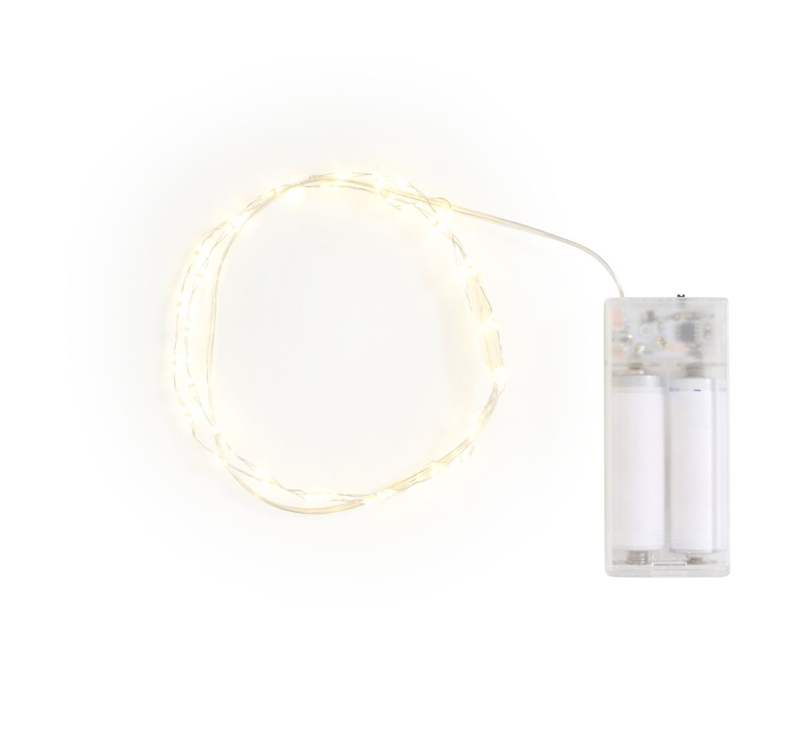 Micro-LED-Lichterkette mit Timer 6/18 Std., 40er LEDs