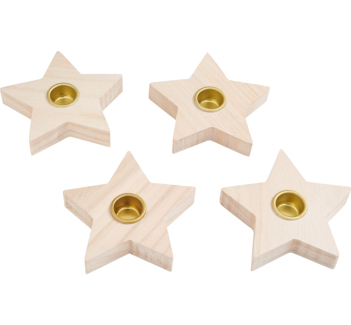 VBS Stabkerzenhalter 'Stern', 4 Stück