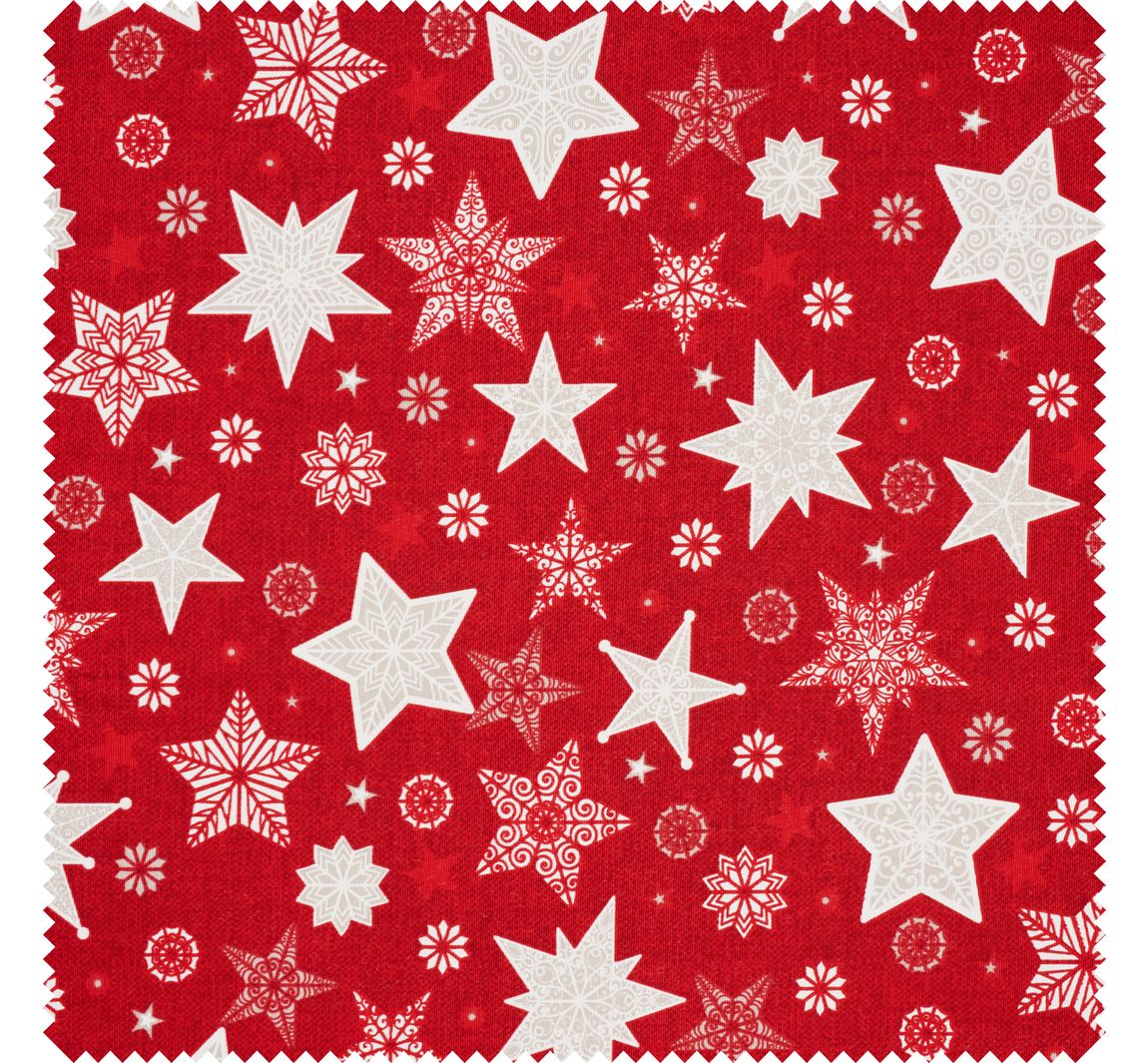 Dekostoff Leinenoptik 'Sterne'