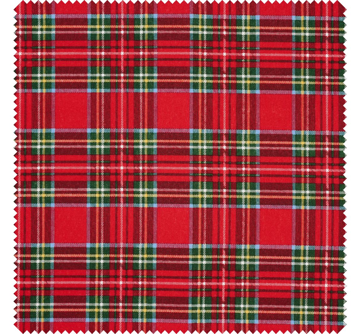 Dekostoff Leinenoptik 'Schottenkaro'