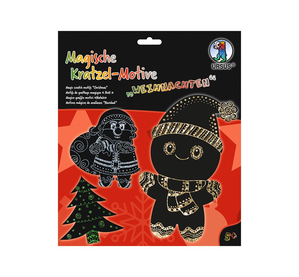 Magische Kratzel-Motive 'Weihnachten'