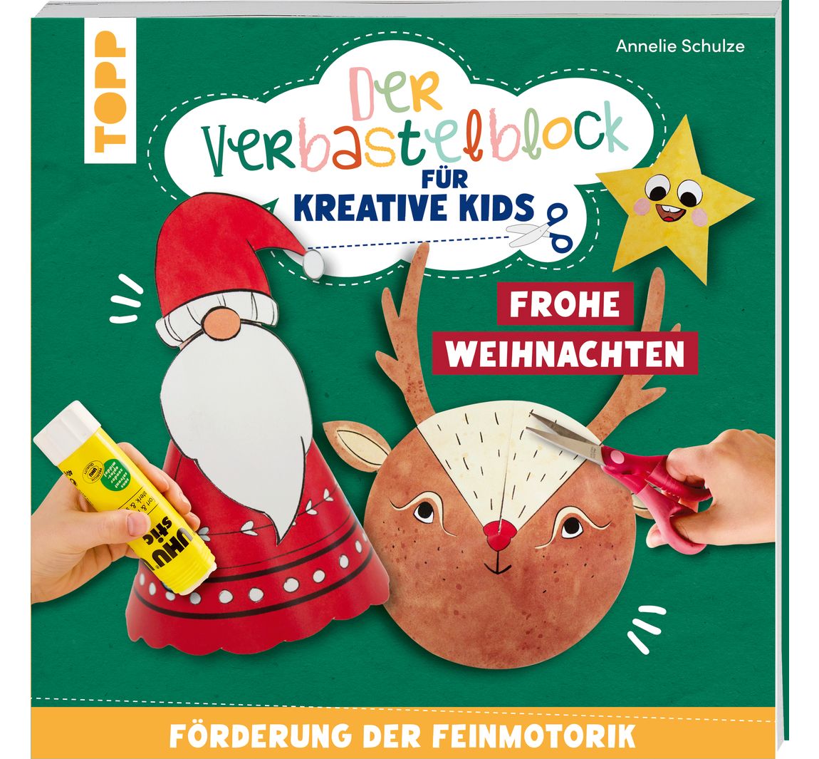 Buch 'Der Verbastelblock für kreative Kids. Frohe Weihnachten'