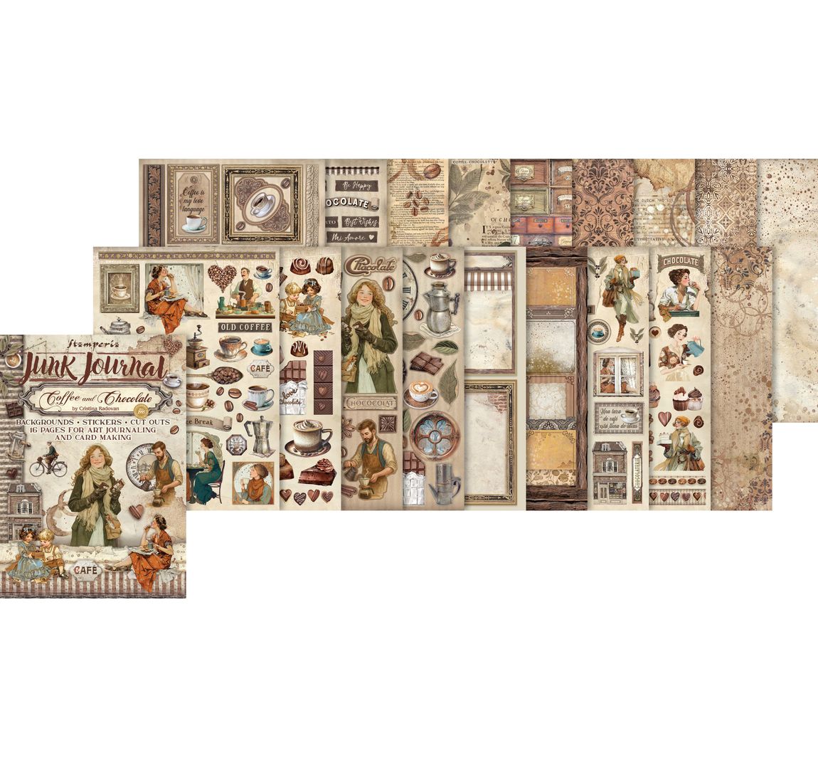 Junk Journal Book 'Coffee and Chocolate'