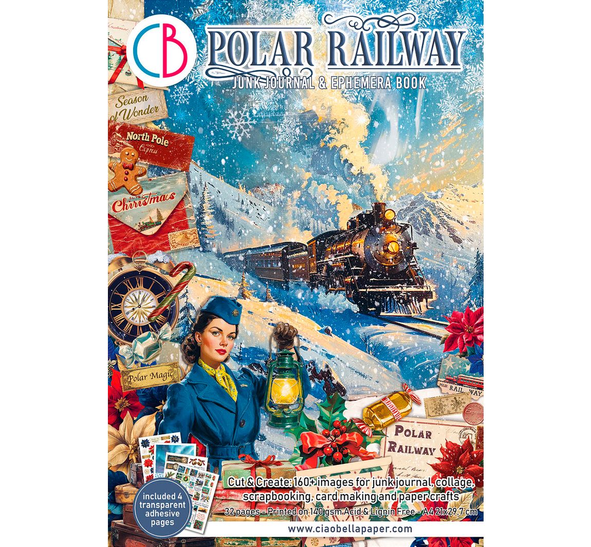 Junk Journal & Ephemera Book 'Polar Railway'