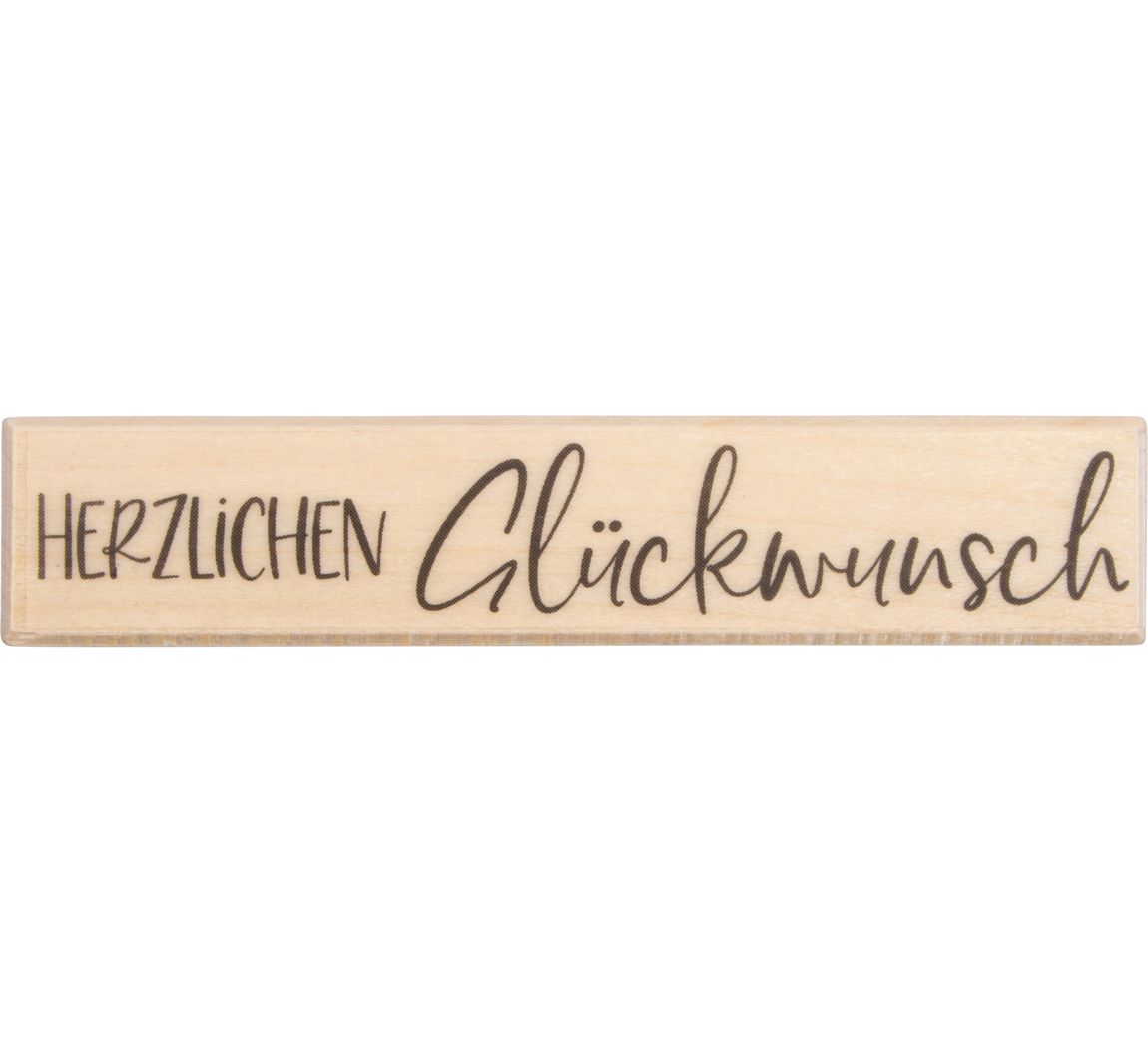 BUTTERER Stempel 'Herzlichen Glückwunsch'