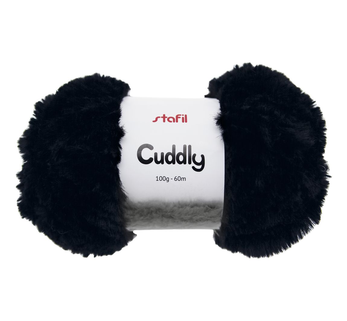 Wolle 'Cuddly' - Schwarz