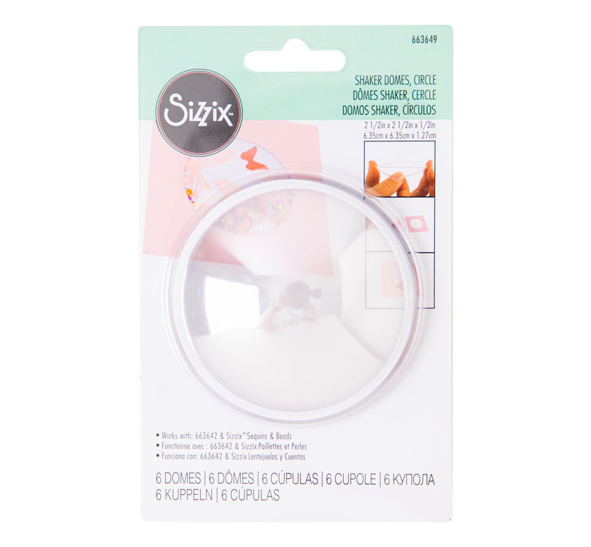 Sizzix Shaker Domes 'Rund' - Groß