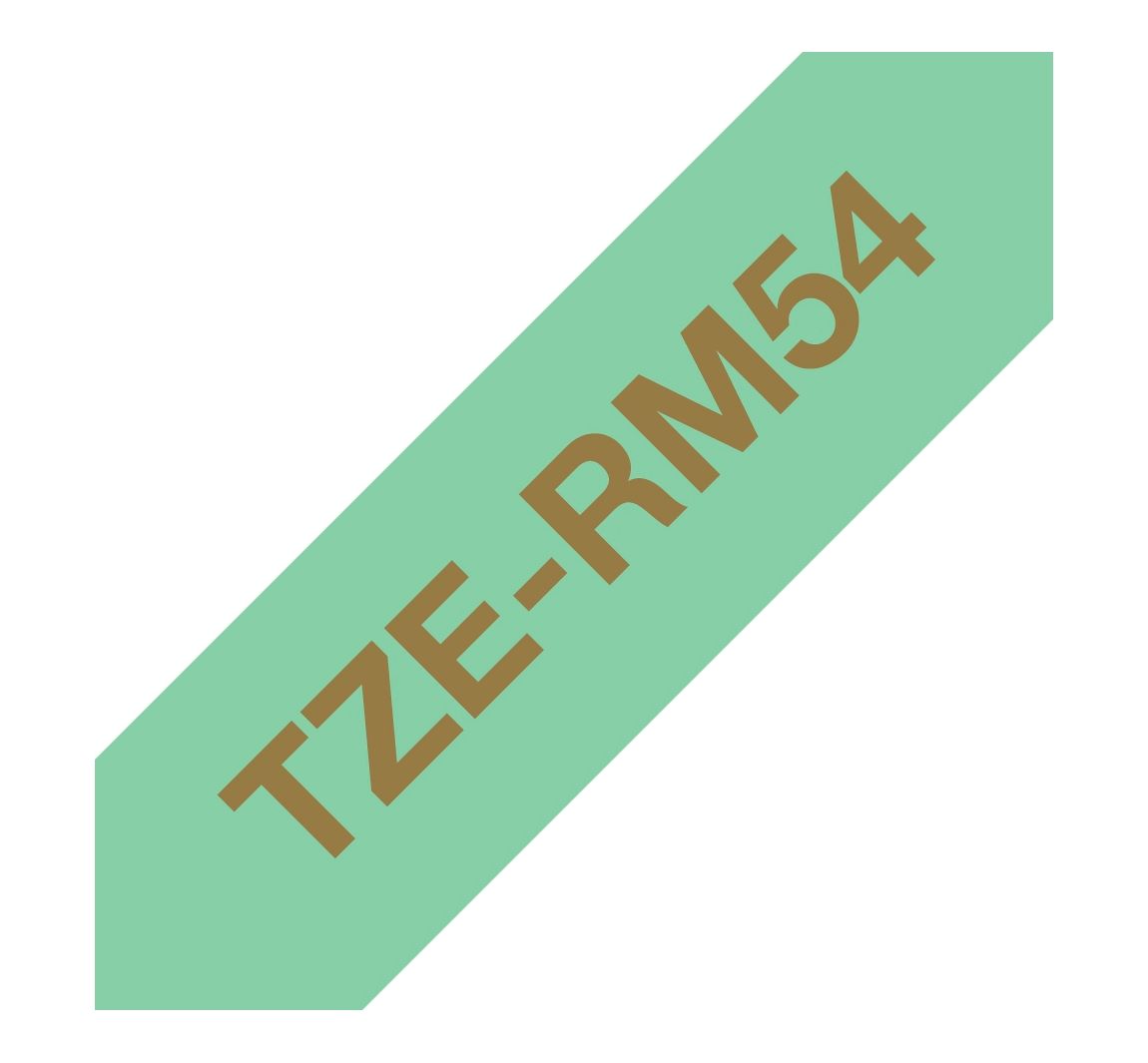 Brother P-touch Textil-Schriftband, 24 mm - Gold auf Mintgrün