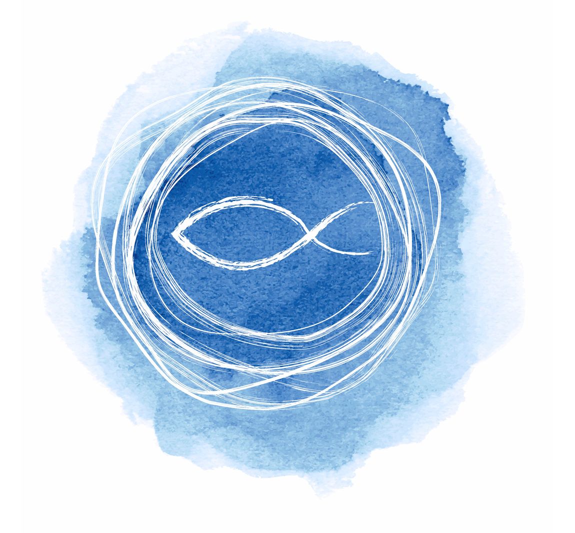 Serviette 'Fisch Aquarell' - 20 Stück