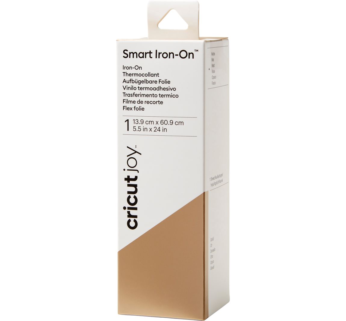 Cricut Joy Aufbügelfolie 'Smart Iron-On', 13,9 x 60,9 cm - Gold