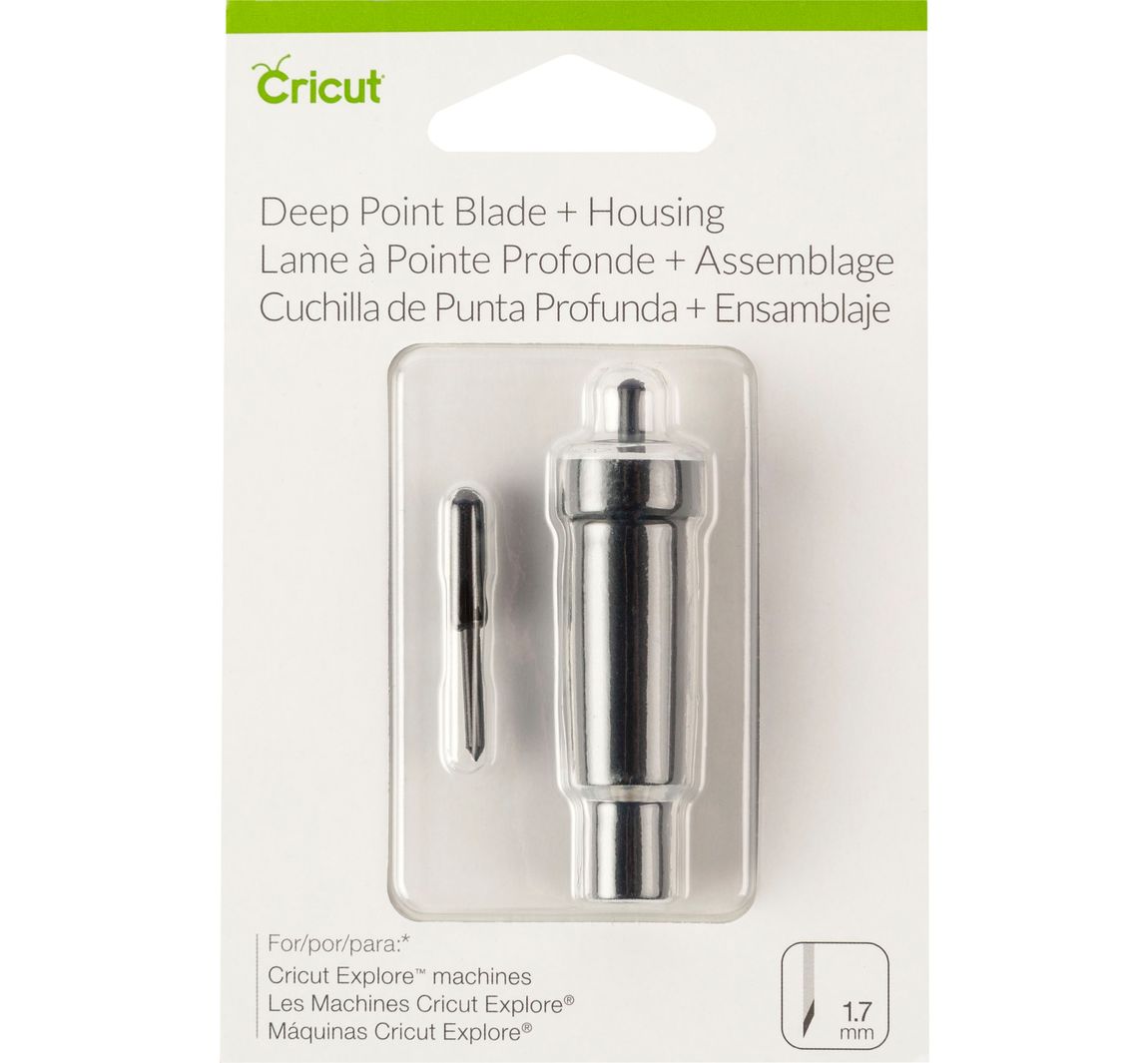 Cricut Messer 'Deep-Point' - mit Klingengehäuse/Halter