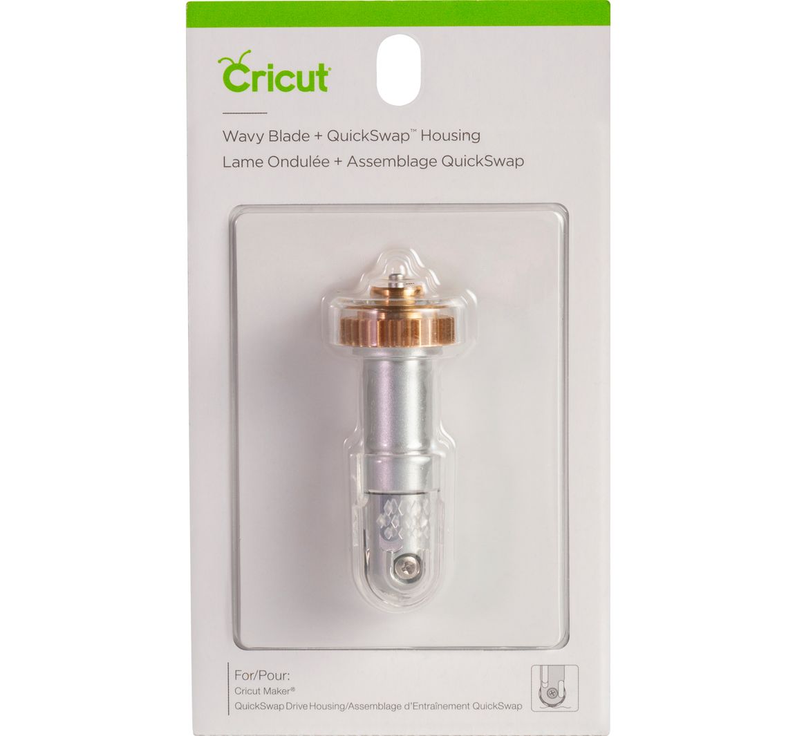 Cricut Werkzeug 'Quickswap Tool - Wavy Blade Tip', Wellenförmige Klinge - mit Klingengehäuse/Halter