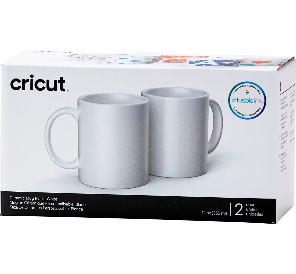 Cricut Tassen 'Mug White', 355 ml - 2 Stück