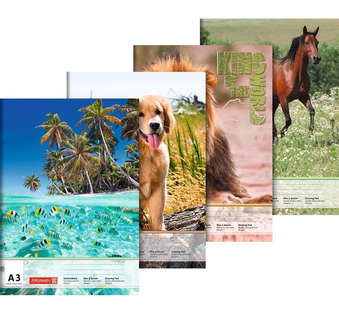 Brunnen Zeichenblock - DIN A3