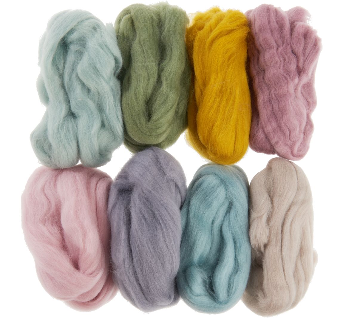 VBS Märchenwolle 'Sortiert', 8 Farben - Pastell