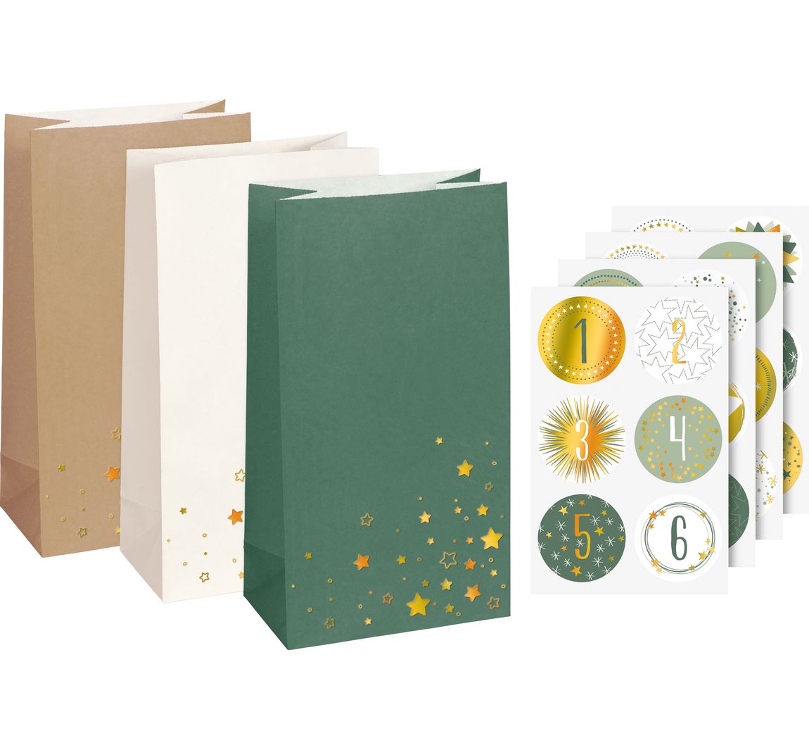 Adventskalender-Set 'Sterne' - Klein