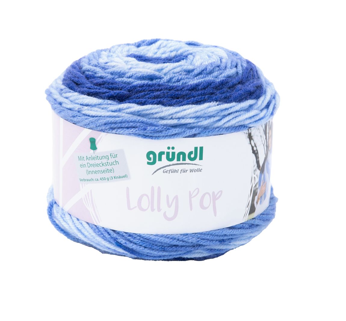 Gründl Wolle 'Lolly Pop' - Blueberry Swirl, Farbe 03