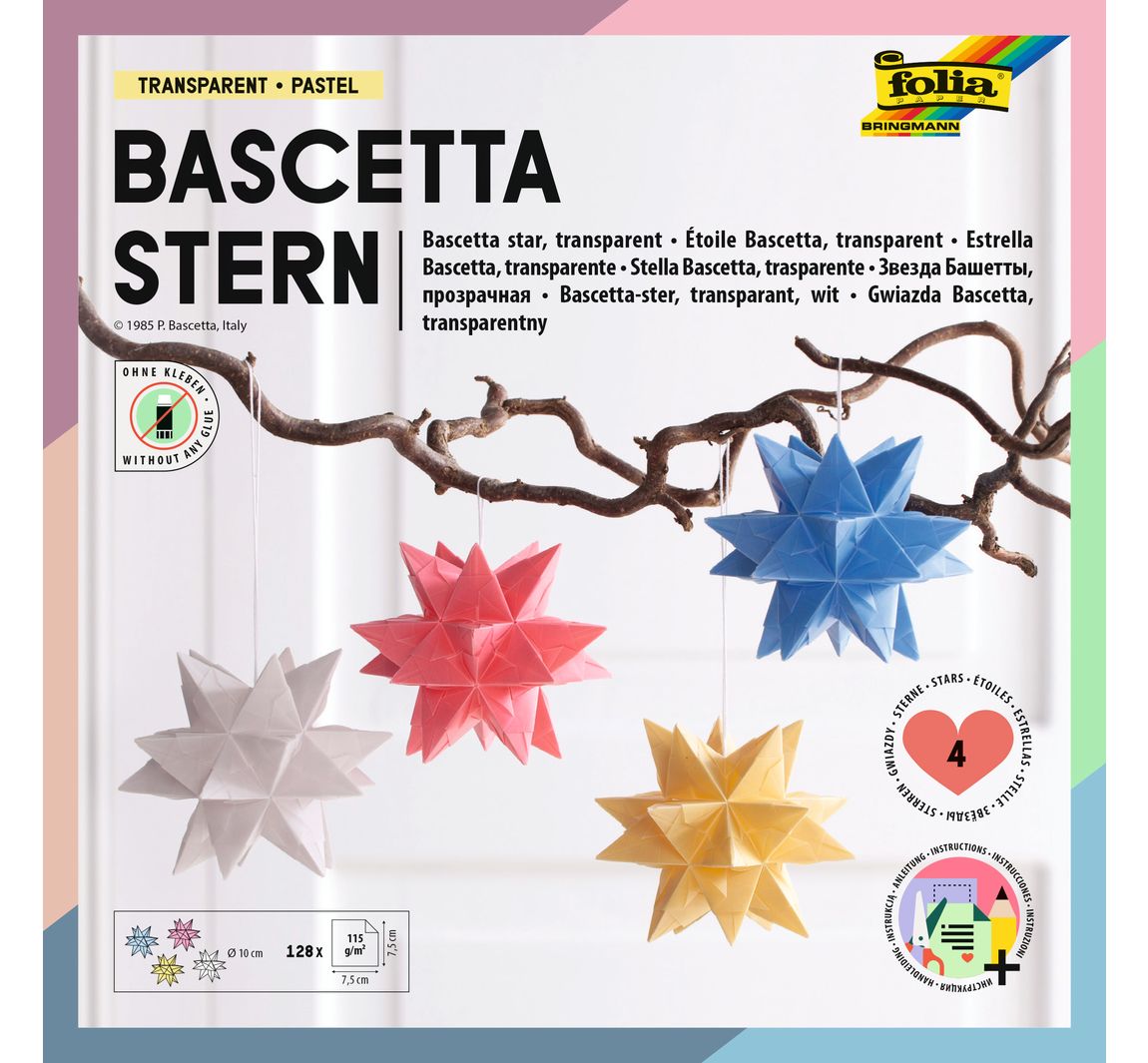 Bascetta-Stern Set 'Transparent' - Pastell