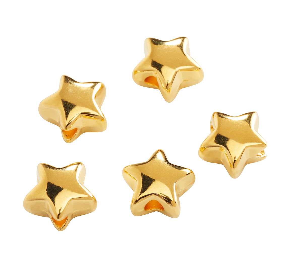 VBS Metallperle 'Stern' - Vergoldet