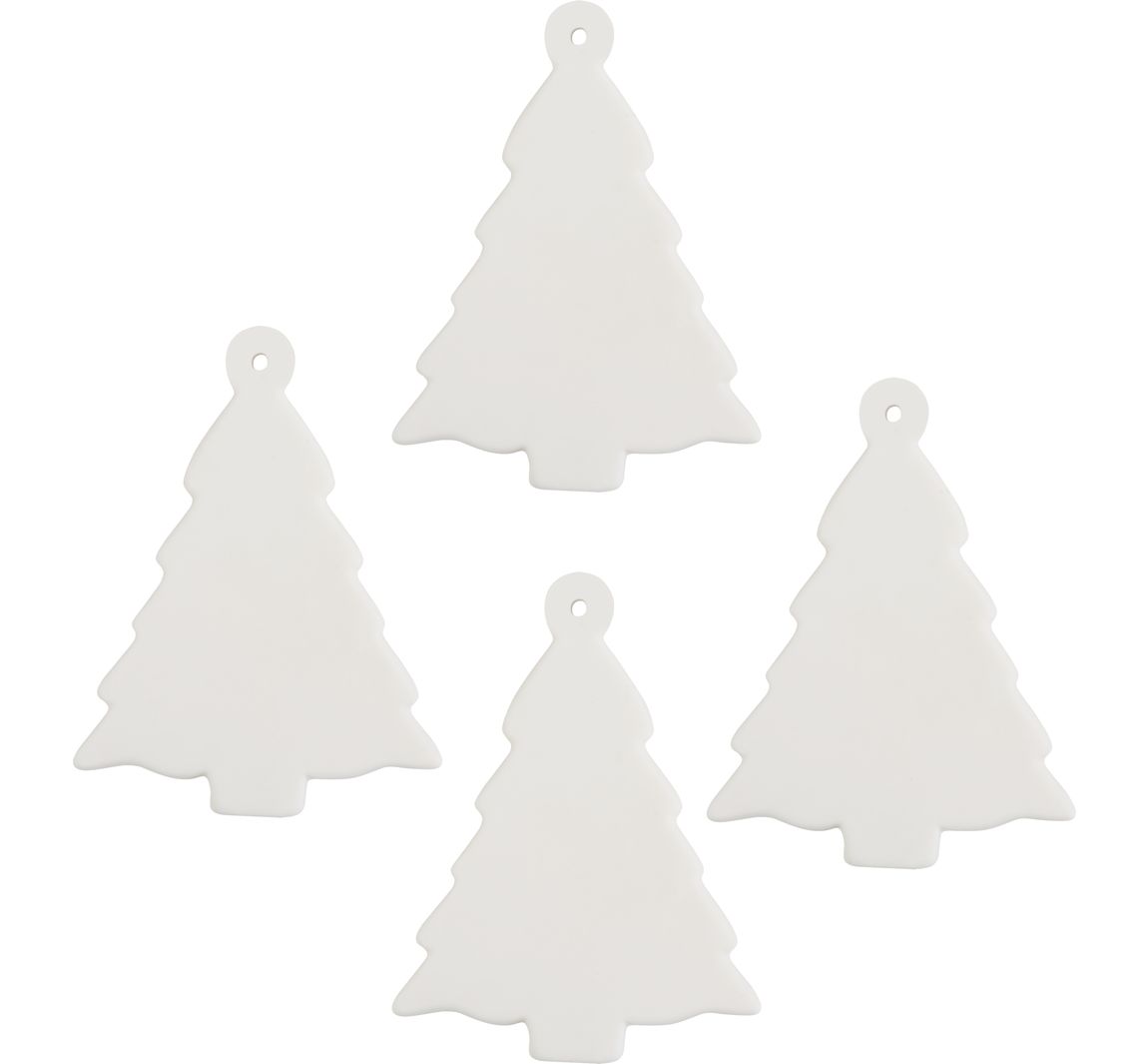 VBS Weihnachtsanhänger, Porzellan - Tannenbaum