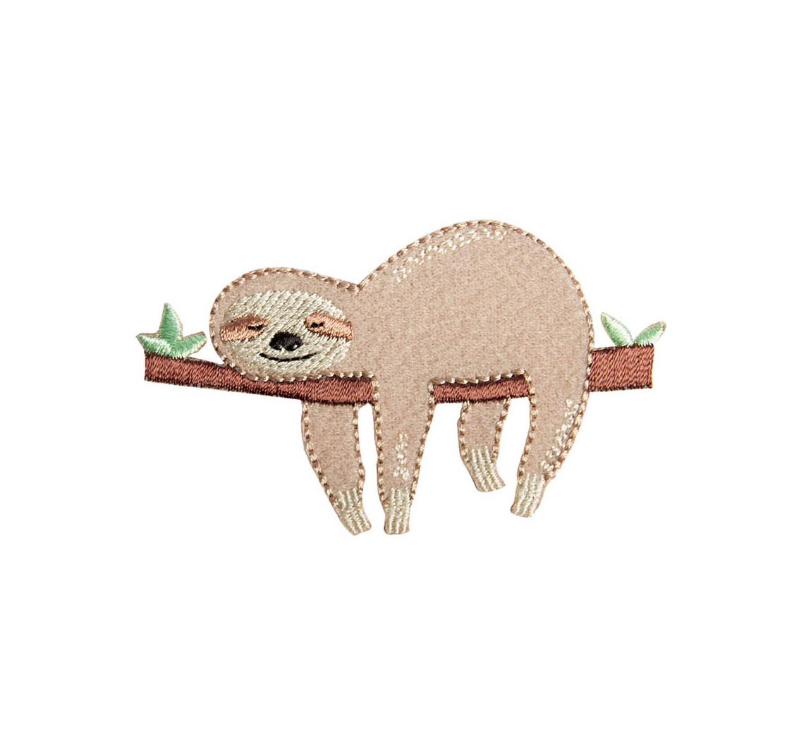 Bügelapplikation 'Faultier'