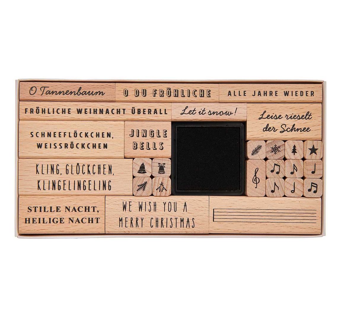 XL Stempel-Set - Weihnachtslieder