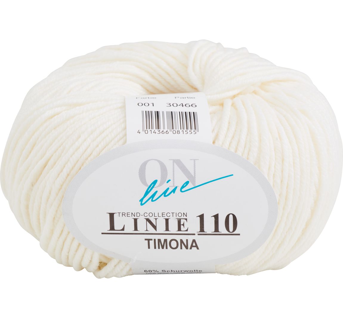ONline Wolle Timona uni, Linie 110 - Farbe 0001