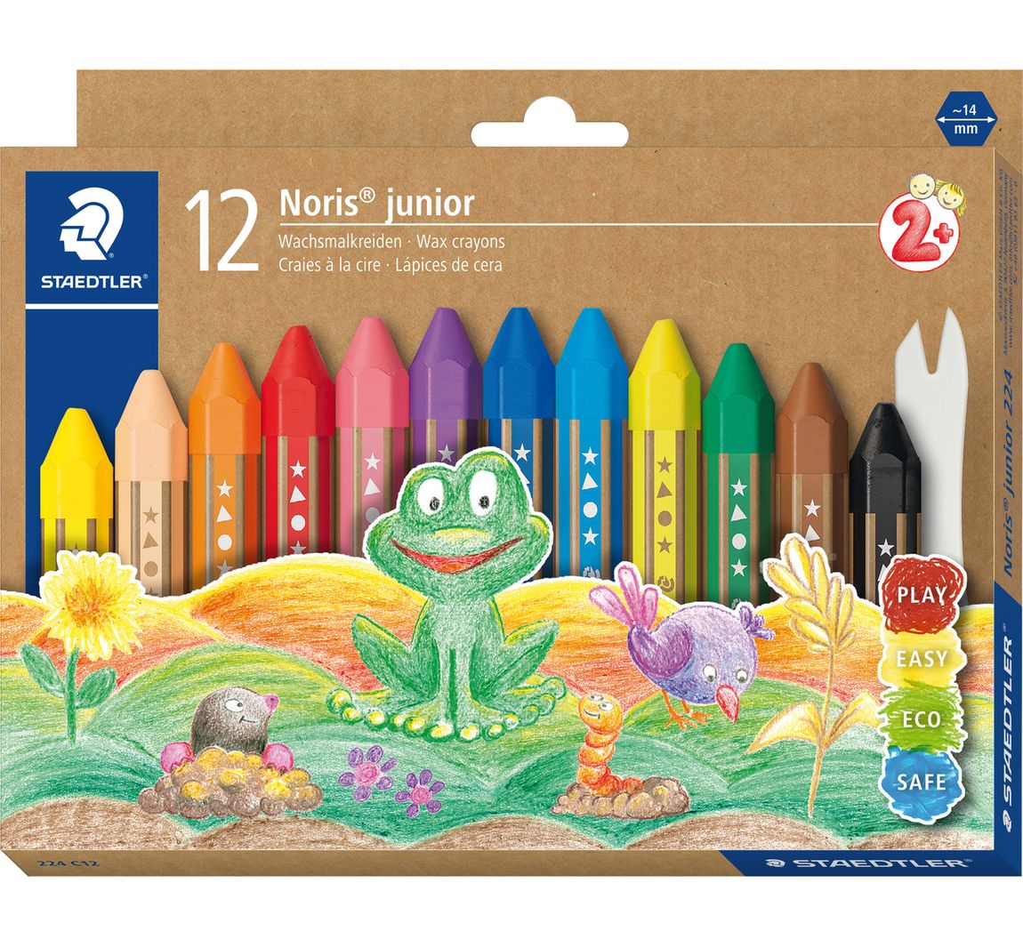 Noris junior Wachsmalkreide - 12 Farben