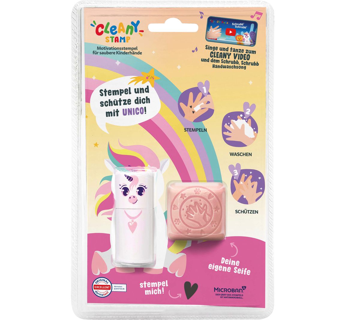 Colop Cleany Stamp Handwaschstempel - Einhorn