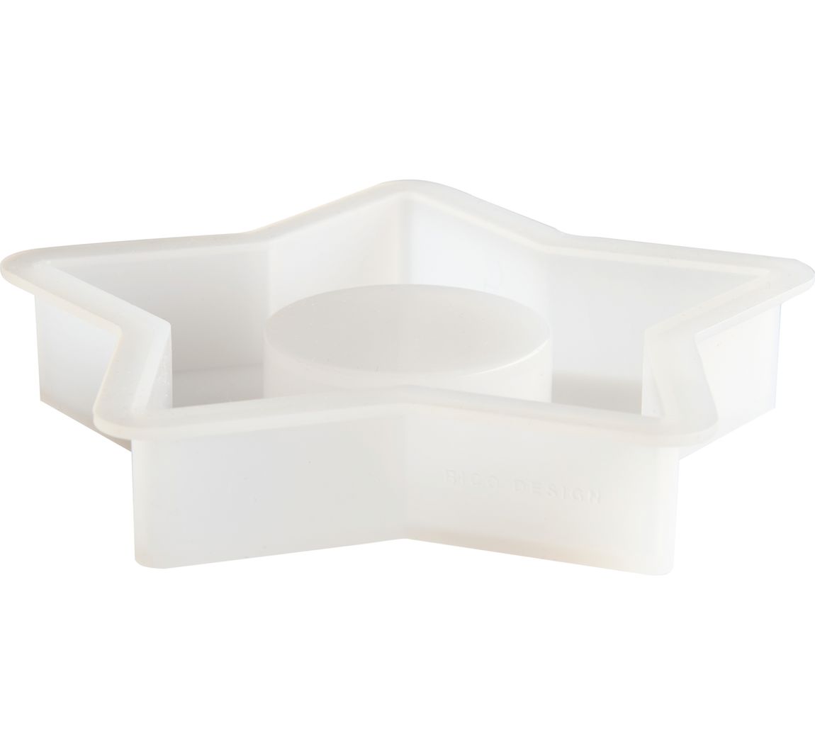 Silikon-Gießform Teelichthalter - Stern