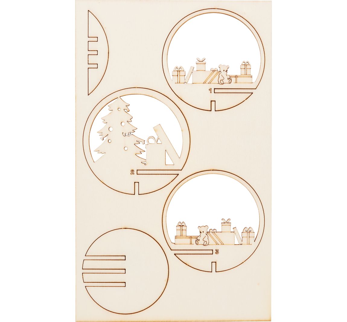 VBS Holz-Steckmotiv für Acrylkugel - Geschenke