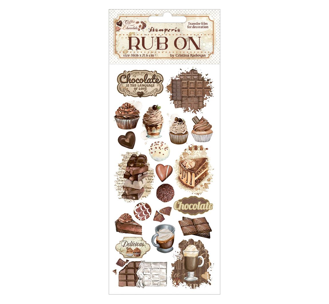 Rub On Transferfolie Coffee and Chocolate' - Sweet Moments