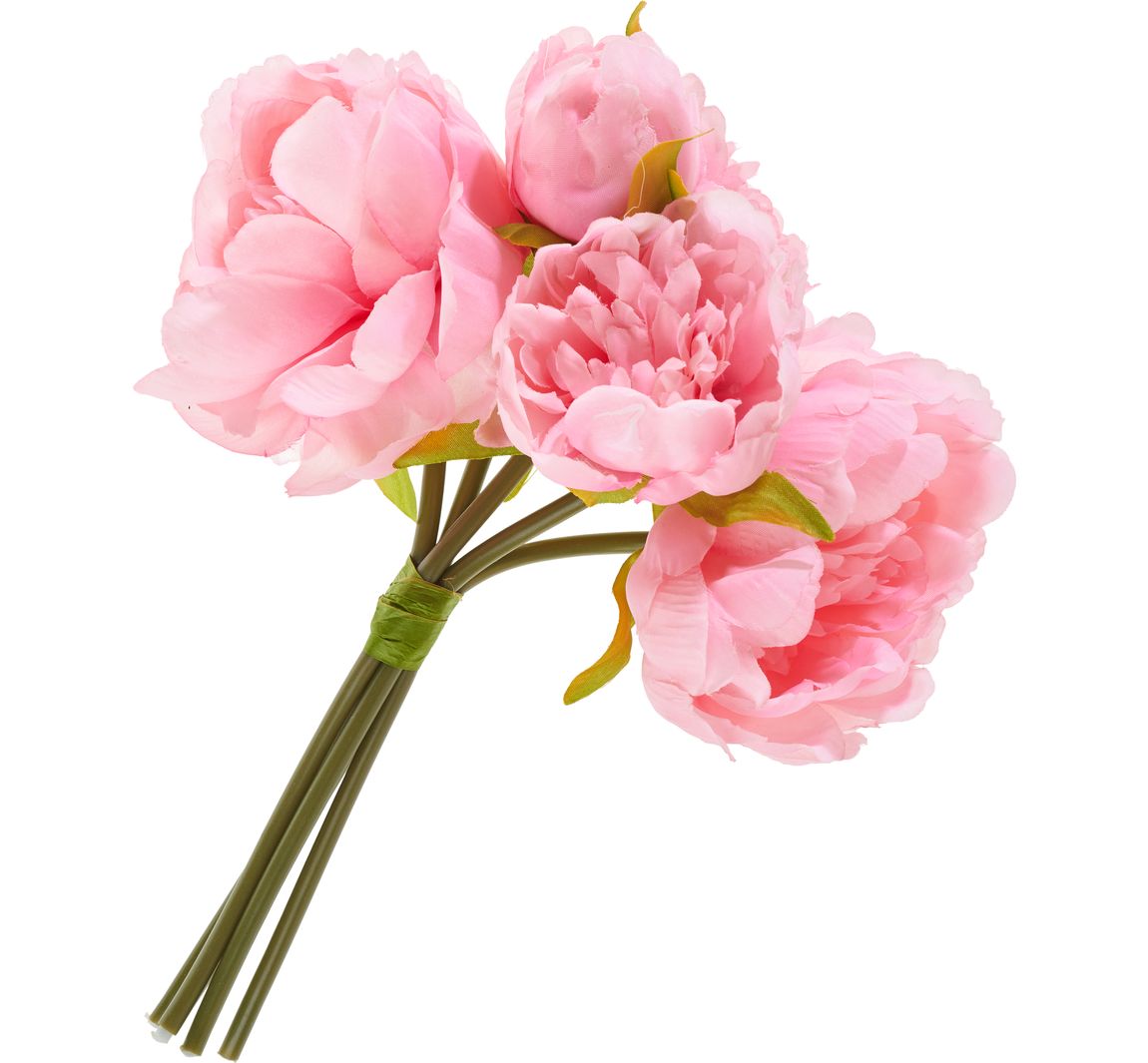 Pfingstrosen-Bund mit 5 Blüten - Pink