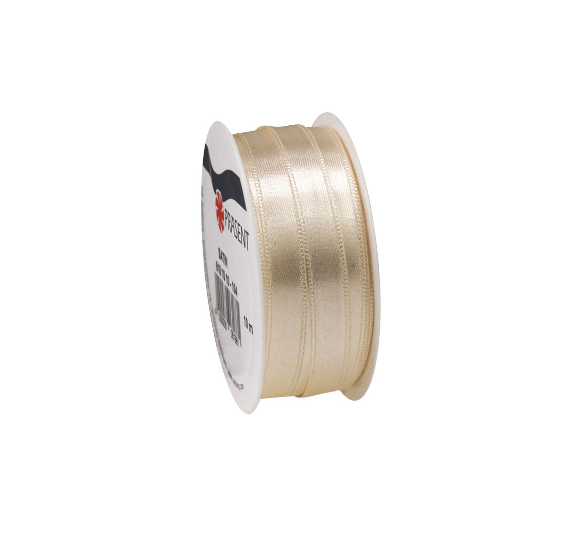 Satinband, 10 mm - Creme