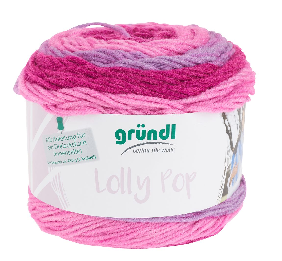 Gründl Wolle 'Lolly Pop' - Rasperry Swirl, Farbe 04