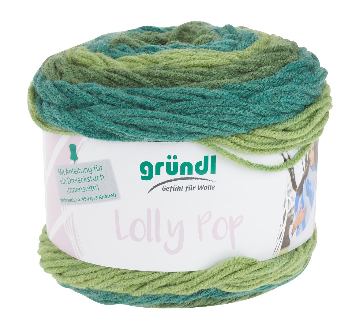 Gründl Wolle 'Lolly Pop' - Mint Swirl, Farbe 06