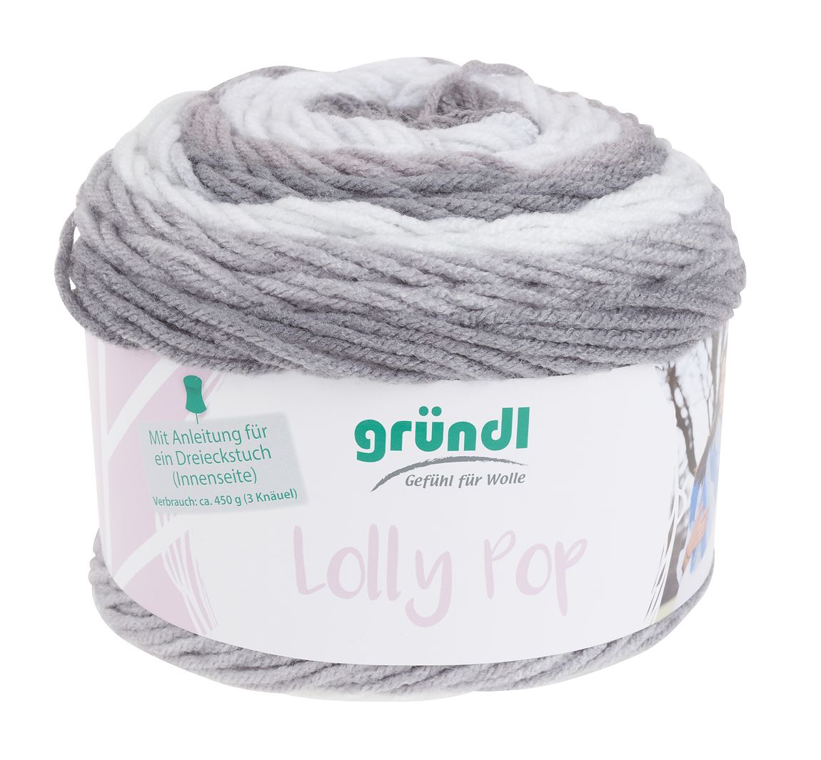 Gründl Wolle 'Lolly Pop' - Silver Swirl, Farbe 09