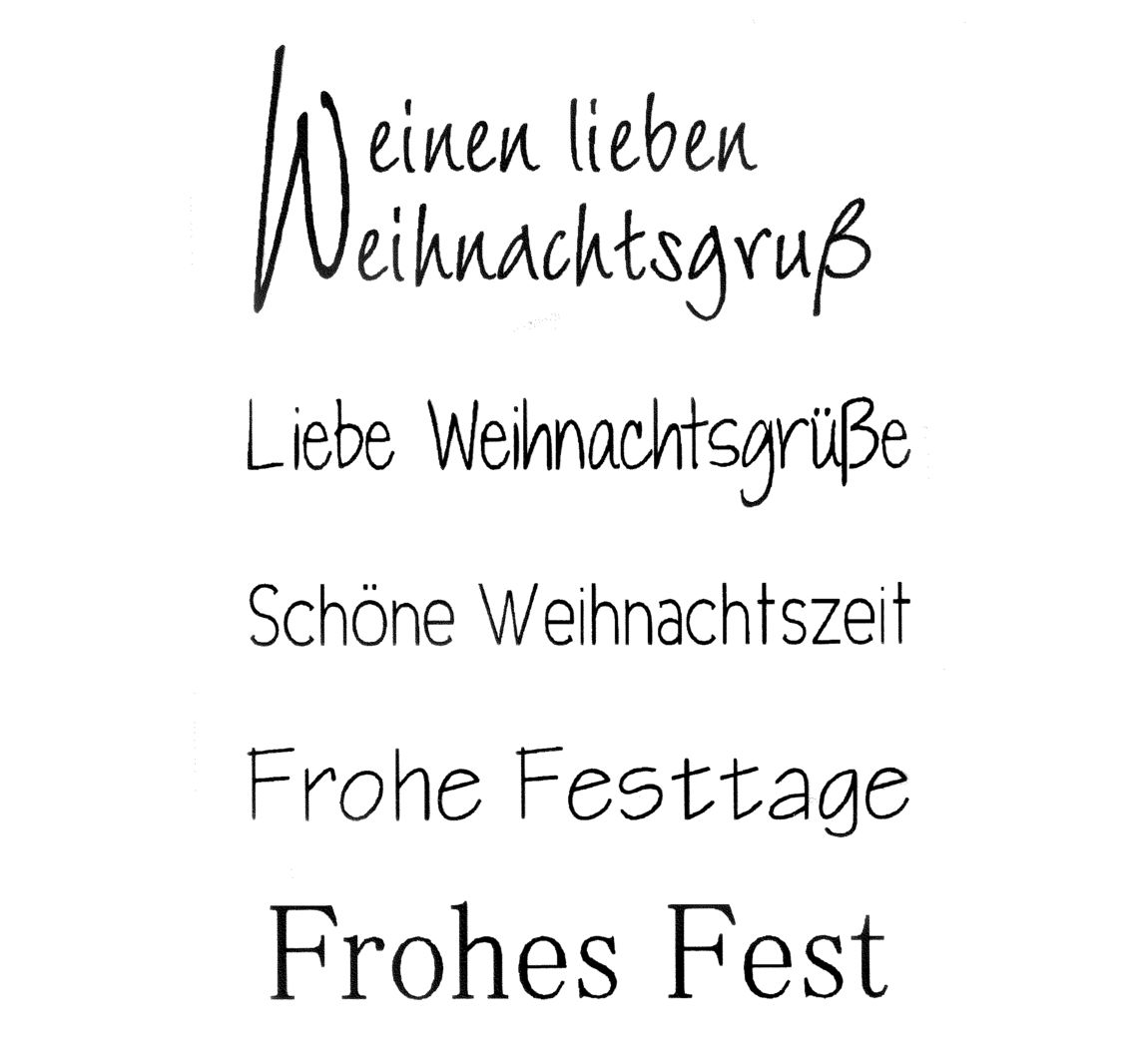 Clear Stempel-Set 'Weihnachtsgruß'