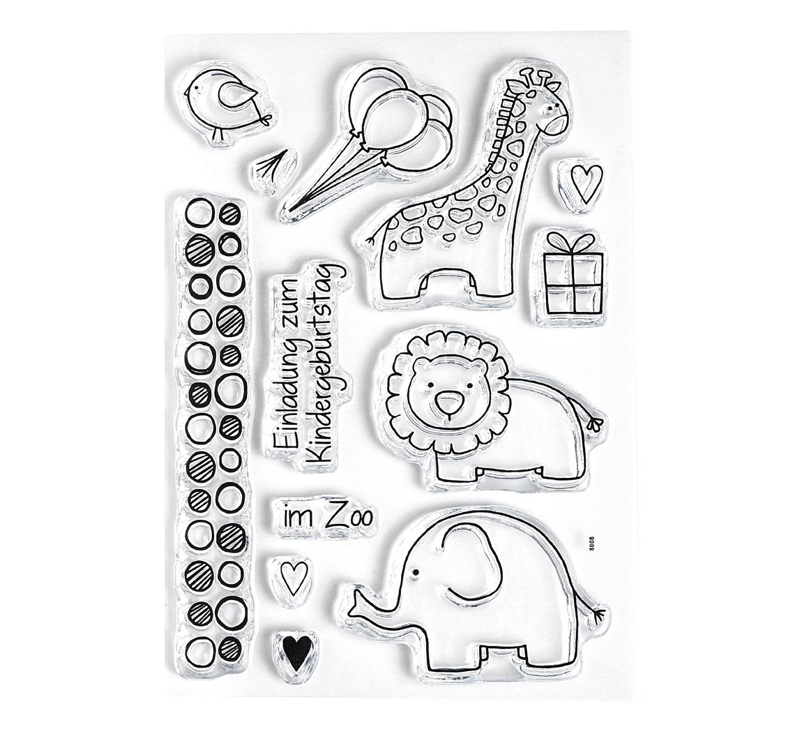 Clear Stempel-Set 'Zoo'