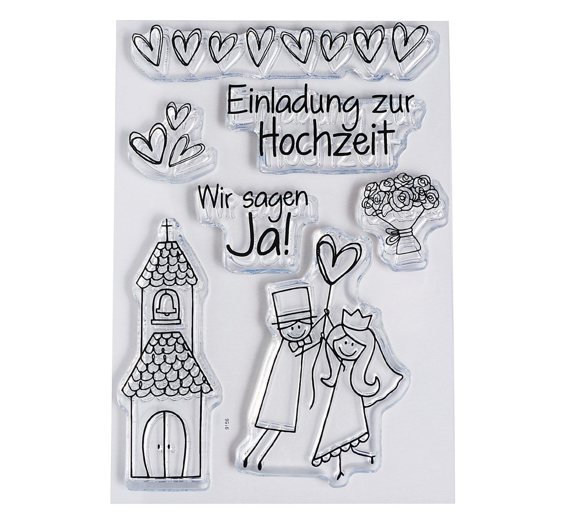 Clear Stempel-Set 'Hochzeit'