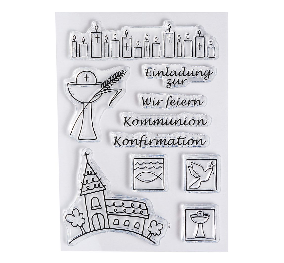 Clear Stempel-Set 'Kommunion/Konfirmation'